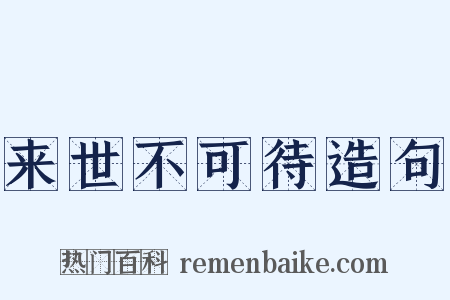 来世不可待造句是什么意思的图片
